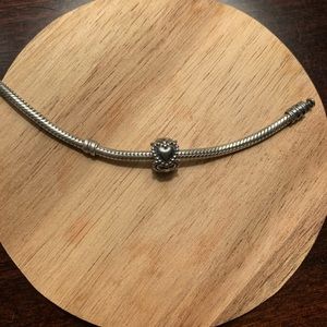 Authentic Retired Pandora Everlasting Love Charm Sterling Silver